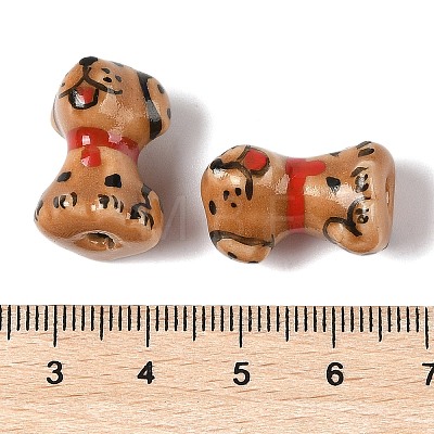 Hand-Painted Porcelain Beads PORC-R001-01A-1