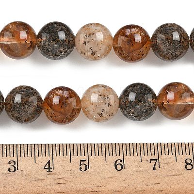 Natural Herkimer Diamond Beads Strands G-Z115-C01-10mm-1