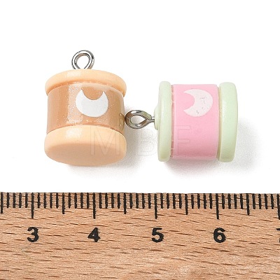 Opaque Resin Pendants RESI-B044-10P-1