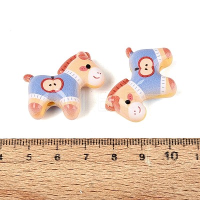 Printed Opaque Acrylic Beads OACR-N162-12A-1