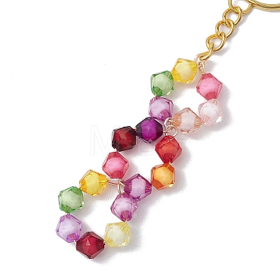 Acrylic Beads Keychain KEYC-JKC00771-1