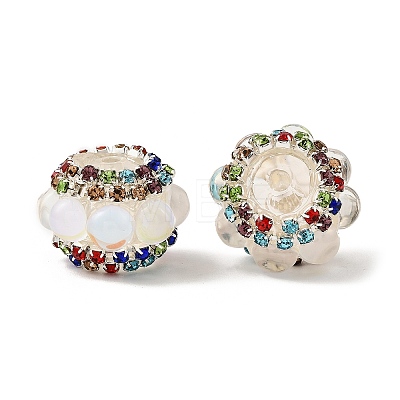 Sparkling Acrylic Rhinestone Round Beads OACR-NH0002-01A-05-1