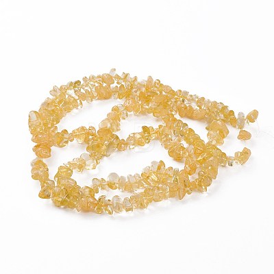 Heated Natural Citrine Beads Strands X-G-L555-06-1