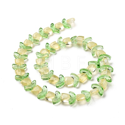 Transparent Glass Beads Strands LAMP-H061-02J-1