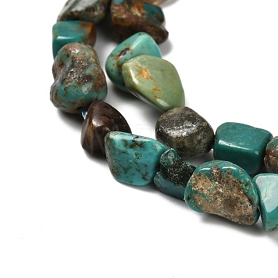 Natural HuBei Turquoise Beads Strands G-P497-01E-19-1