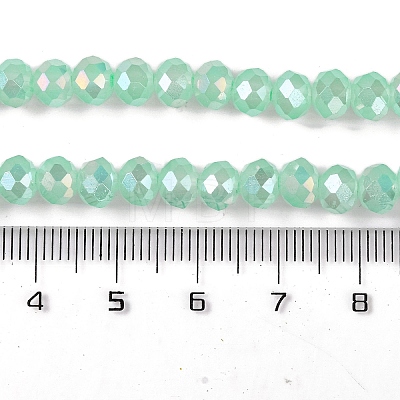 Baking Electroplate Glass Beads Strands DGLA-A039-J10mm-B07-1