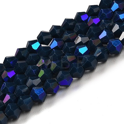Opaque Solid Color Imitation Jade Glass Beads Strands X-EGLA-A039-P4mm-L09-1