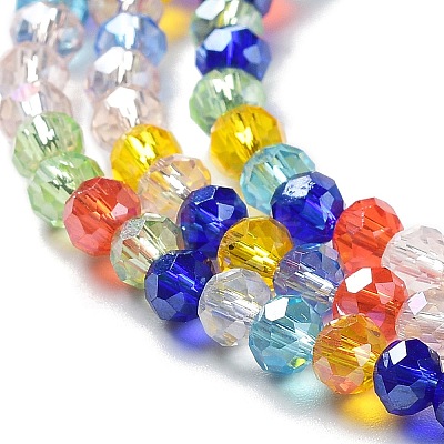 Glass Beads Strands EGLA-A034-M4mm-46-1