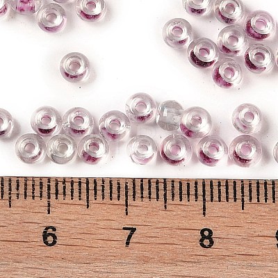 Transparent Inside Colours Glass Seed Beads SEED-A032-04N-1