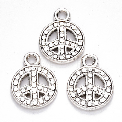 Tibetan Style Alloy Pendants TIBEP-S319-079AS-NR-1