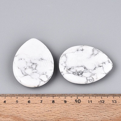 Natural Howlite Worry Stones for Anxiety G-T144-13A-1