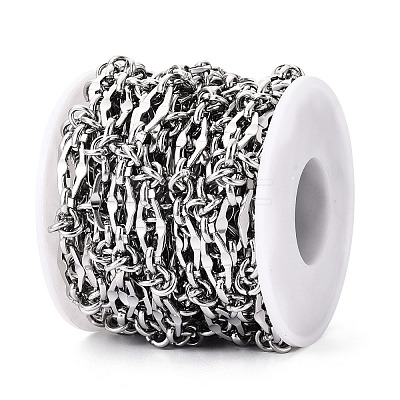 304 Stainless Steel Hexagon Link Chains CHS-Q009-12P-1