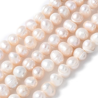 Natural Cultured Freshwater Pearl Beads Strands PEAR-I007-07O-12A-1