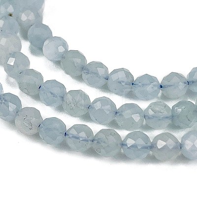 Natural Aquamarine Beads Strands G-C127-A04-02-1