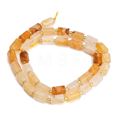 Natural Yellow Hematoid Quartz/Golden Healer Quartz Beads Strands GG-CBA5B6F-E03-01-1