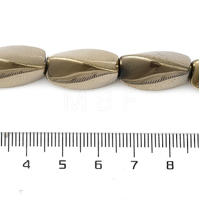 Electroplated Non-magnetic Synthetic Hematite Beads Strands G-P518-01H-1