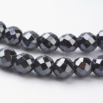 Non-Magnetic Synthetic Hematite Beads Strands HEMA-4D-1