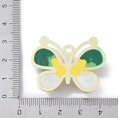 Rack Plating Alloy Enamel Pendants FIND-I038-13E-1