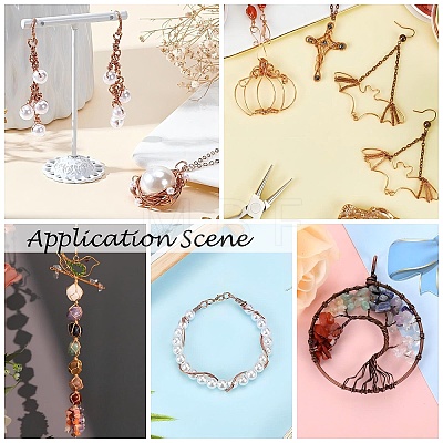 Round Copper Jewelry Wire CWIR-S002-0.8mm-03-1