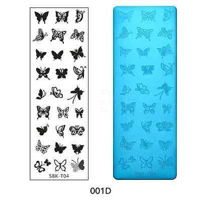 Stainless Steel Nail Art Stamping Plates X-MRMJ-Q044-001D-1