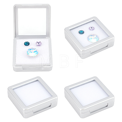 Plastic Loose Diamond Gemstone Display Boxes CON-WH0094-13B-1