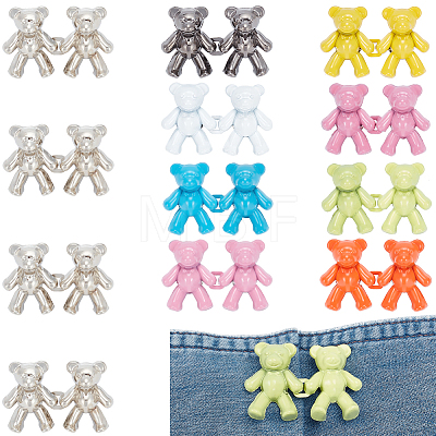 12 Sets 9 Colors Zinc Alloy Button Pins for Jeans FIND-CP0001-44-1