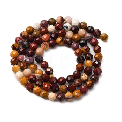 Natural Mookaite Beads Strands G-D320-A05-4mm-1