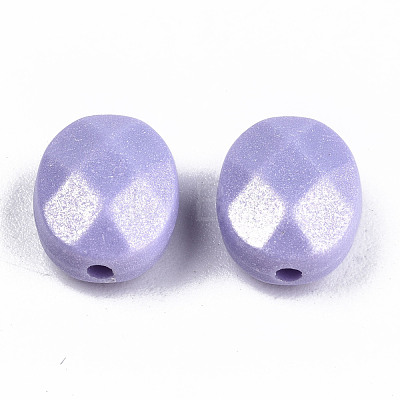 Spray Painted Acrylic Beads MACR-T037-08-1