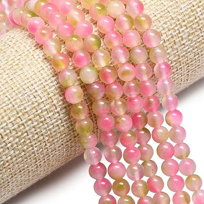 Natural Malaysia Jade Beads Strands G-L645-C01-6mm-26-1