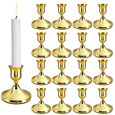 18Pcs Aluminium & Iron Candle Holders AJEW-WA0004-85A-1