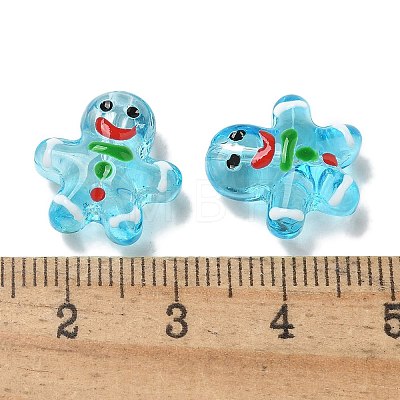 Christmas Handmade Lampwork Beads Strands LAMP-M021-02H-1