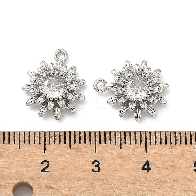 Brass Micro Pave Cubic Zirconia Pendants KK-L260-04P-1