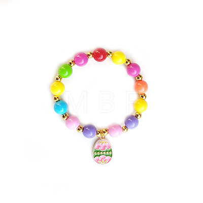 Easter Alloy Enamel Charm Bracelets FS-WG1C163-03-1