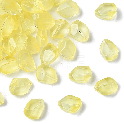 50Pcs Transparent Spray Paint Glass Beads GLAA-YW0004-50B-1