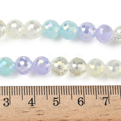 Electroplate Glass Beads Strands EGLA-D300-06-8mm-12-1