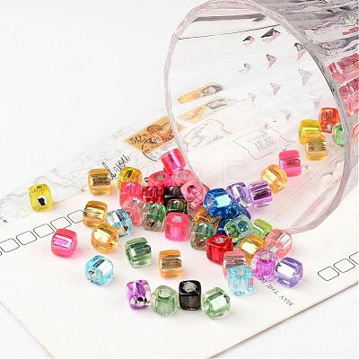 Mixed Cube Acrylic Beads X-PB78P9520-1