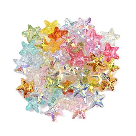 Ocean Themed Electroplate Glass Beads EGLA-L046-01B-1