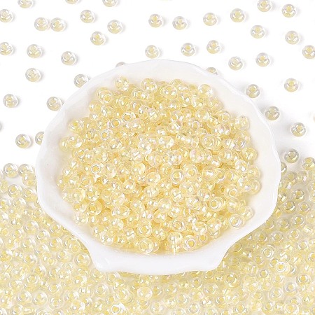FGB Inside Colours Transparent Glass Seed Beads SEED-T009-01H-1