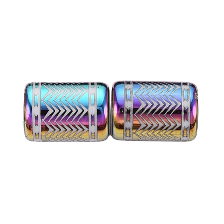 Electroplate Glass Beads EGLA-Q137-01A-P03-1
