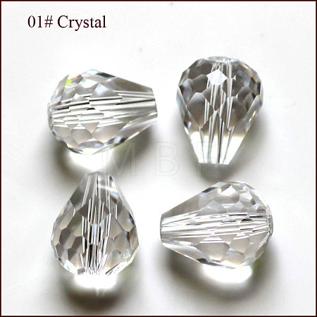 Imitation Austrian Crystal Beads SWAR-F062-8x6mm-01-1