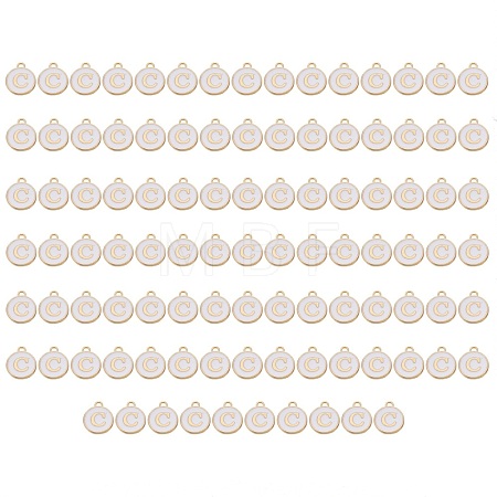 Golden Plated Enamel Alloy Charms ENAM-SZ0001-26A-C-1