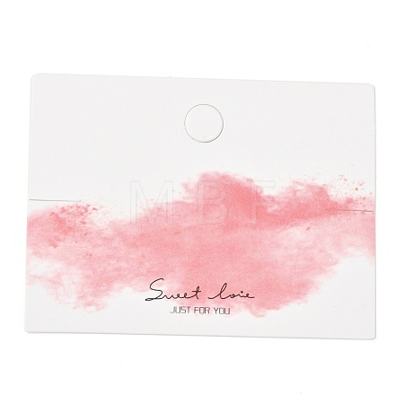 Rectangle Cardboard Jewelry Display Cards CDIS-P004-07B-02-1