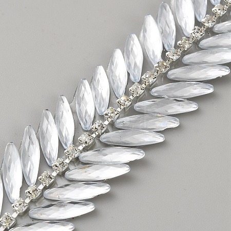 Glass Rhinestone Chains OCOR-CP0001-36-1