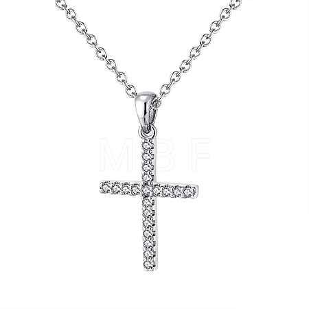 925 Sterling Silver Micro Pave 3A Clear Cubic Zirconia Pendants SE-CBA9BBC-07P-1