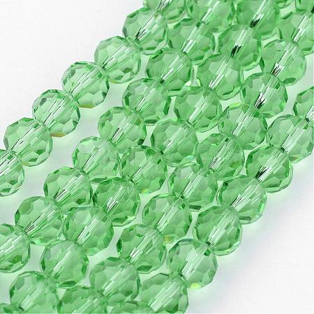 Transparent Glass Bead Strands GLAA-G013-4mm-55-1