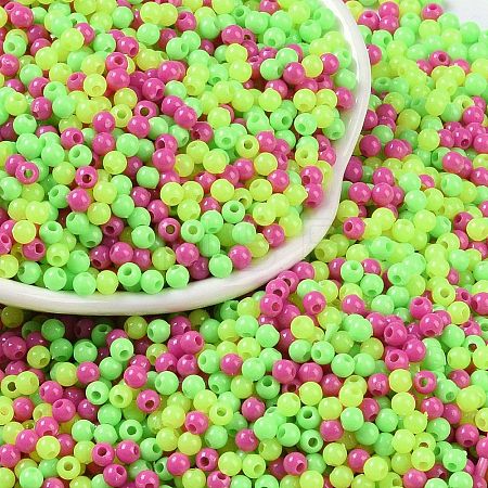 Opaque Acrylic Beads X1-OACR-H118-07A-01-1