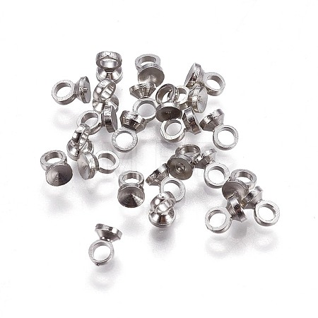 Brass Bead Cap Pendant Bails LS-X-KK-F792-06P-1