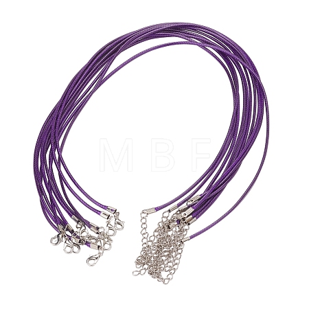 Waxed Cord Necklace Making X-NCOR-T001-06-1
