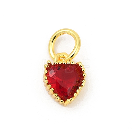 Brass Micro Pave Cubic Zirconia Pendants KK-H204-01G-07-1