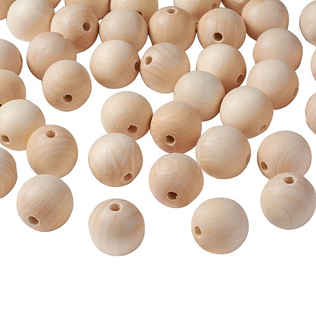 Unfinished Wood Beads X-WOOD-S651-6mm-LF-1